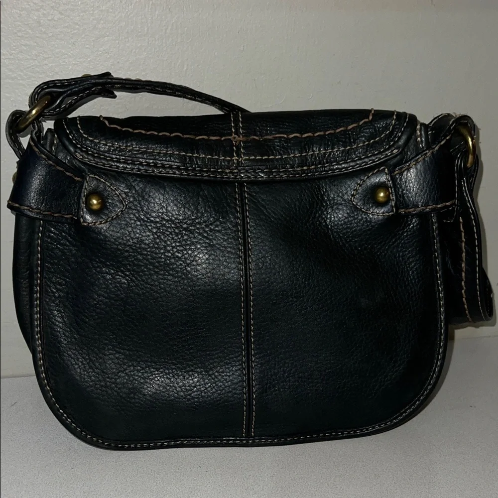 Fossil shoulder Bag with Contrast Stitching